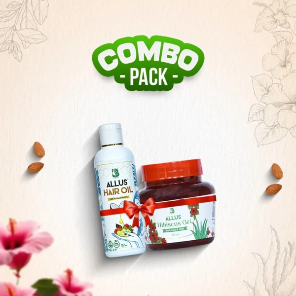 Allus Hair Oil 100ml + Allus Hibiscus Gel 250gm (Pack of 2)