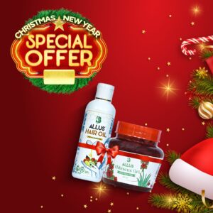 Allus Hair Oil 100ml + Allus Hibiscus Gel 250gm (Pack of 2)