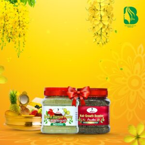 Home 68 Allus Thali Shampoo Powder 100gm + Allus Booster Hair Growth Powder 100gm (Pack of 2)