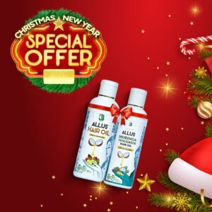 Allus Hair Oil 100ml + Allus Moringa Fenugreek Oil 100ml (Pack of 2)