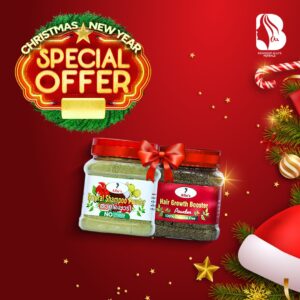 Allus Thali Shampoo Powder 100gm + Allus Booster Hair Growth Powder 100gm (Pack of 2)