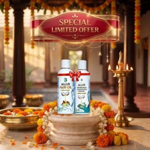 Allus Hair Oil 100ml + Allus Moringa Fenugreek Oil 100ml (Pack of 2)
