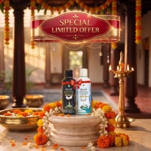Allus Kalonji Indigo Oil 500ml + Allus Moringa Fenugreek Oil 500ml (Pack of 2)