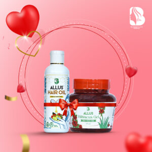 Allus Hair Oil 100ml + Allus Hibiscus Gel 250gm (Pack of 2)