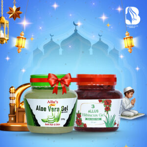Allus Aloe Vera Gel 250gm + Allus Hibiscus Gel 250gm (Pack of 2)