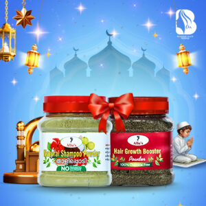 Allus Thali Shampoo Powder 100gm + Allus Booster Hair Growth Powder 100gm (Pack of 2)