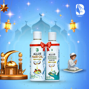 Allus Hair Oil 100ml + Allus Moringa Fenugreek Oil 100ml (Pack of 2)