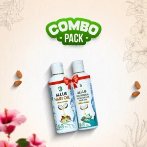 Home 46 Allus Hair Oil 100ml + Allus Moringa Fenugreek Oil 100ml (Pack of 2)